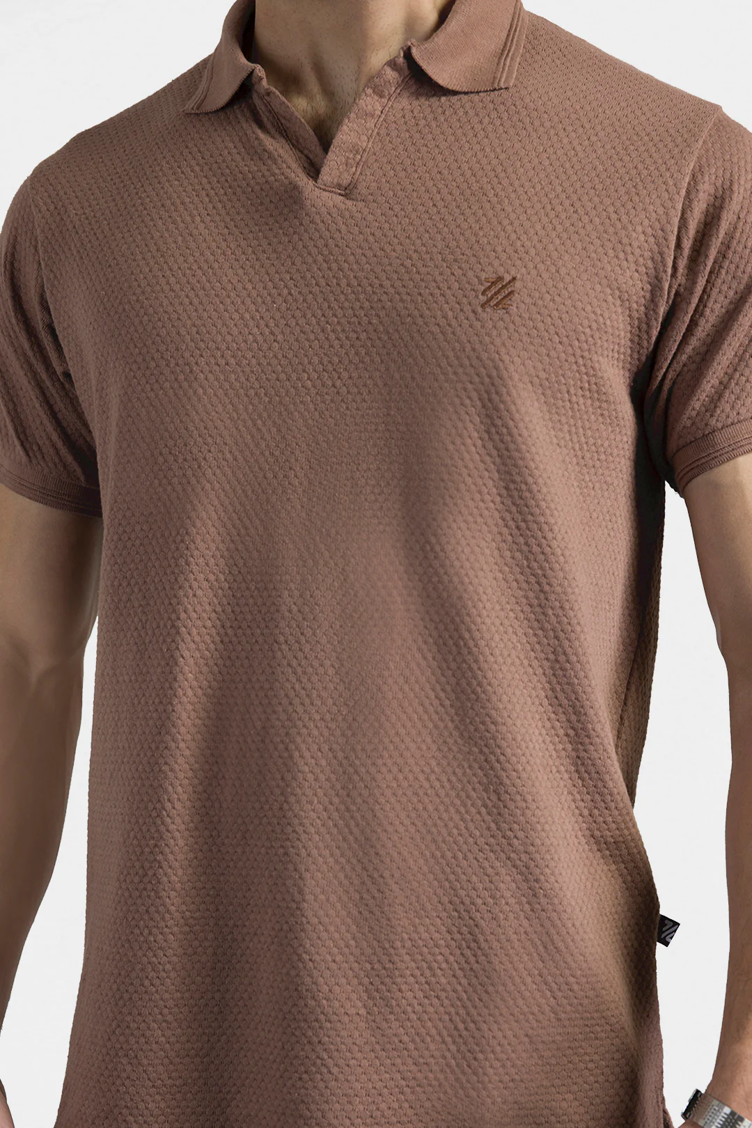 Textured Johnny Collar Polo - 5004 - Image 15