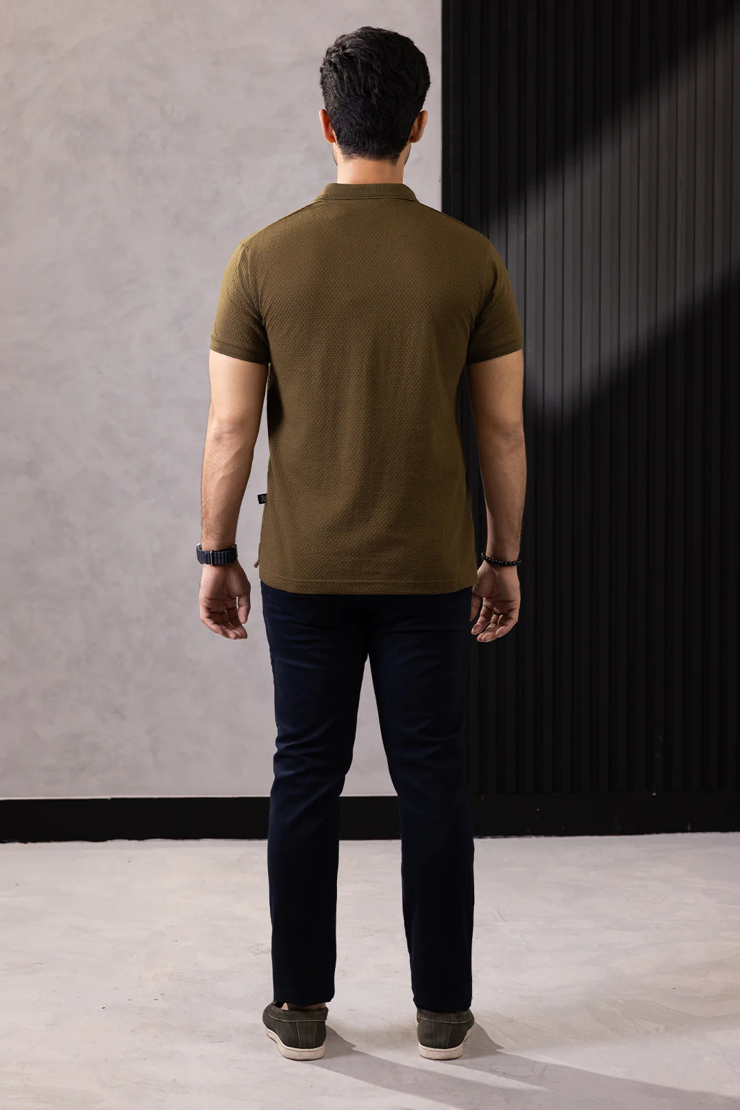 Textured Johnny Collar Polo - 5004 - Image 33