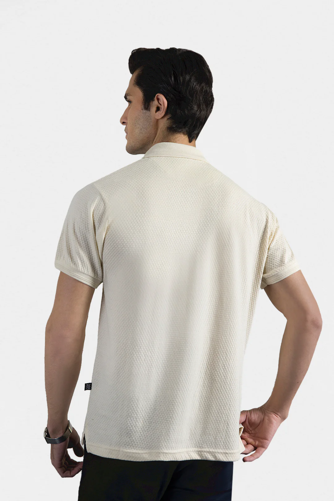 Textured Johnny Collar Polo - 5004 - Image 48