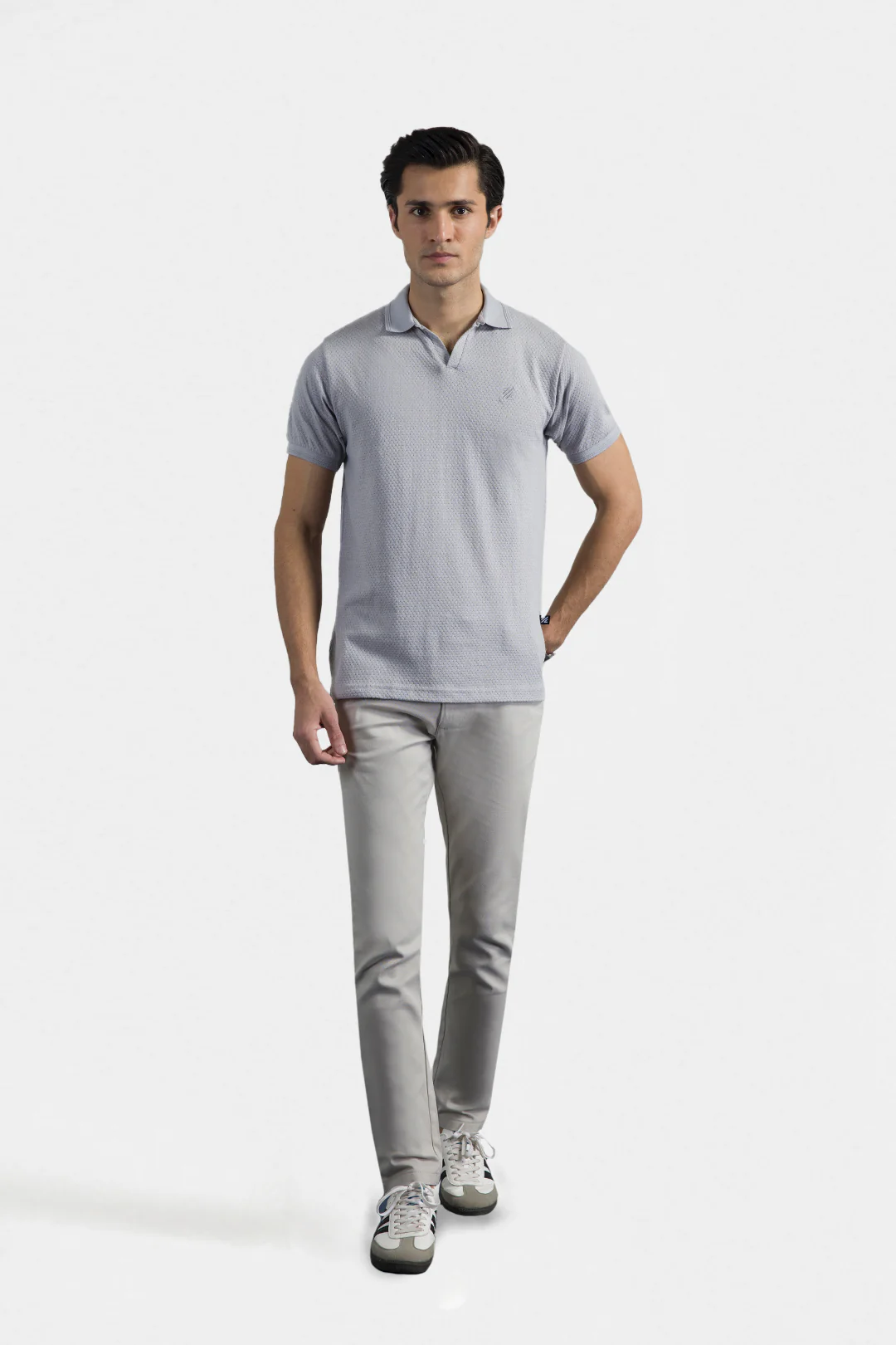 Textured Johnny Collar Polo - 5004 - Image 50