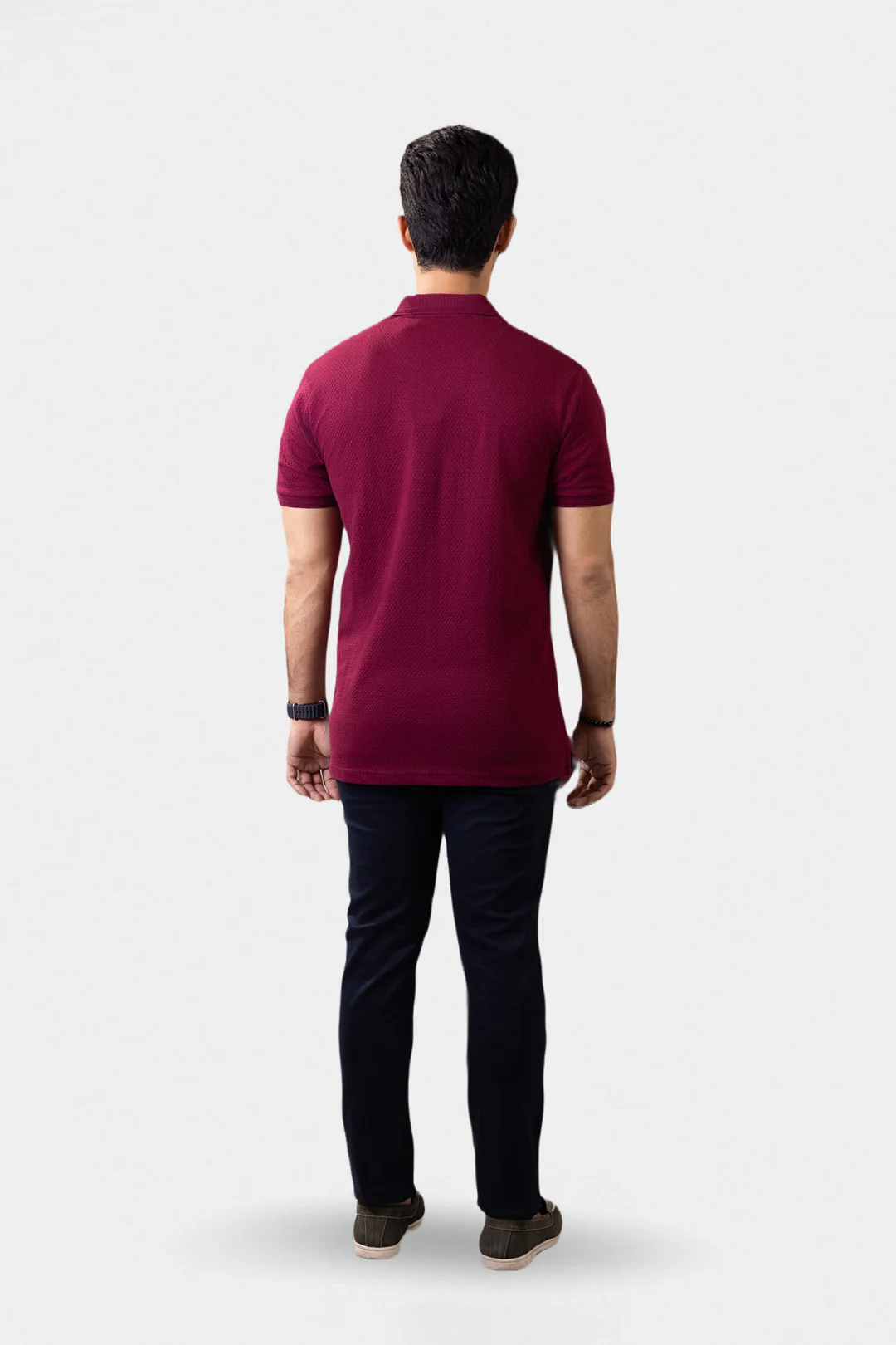 Textured Johnny Collar Polo - 5004 - Image 65