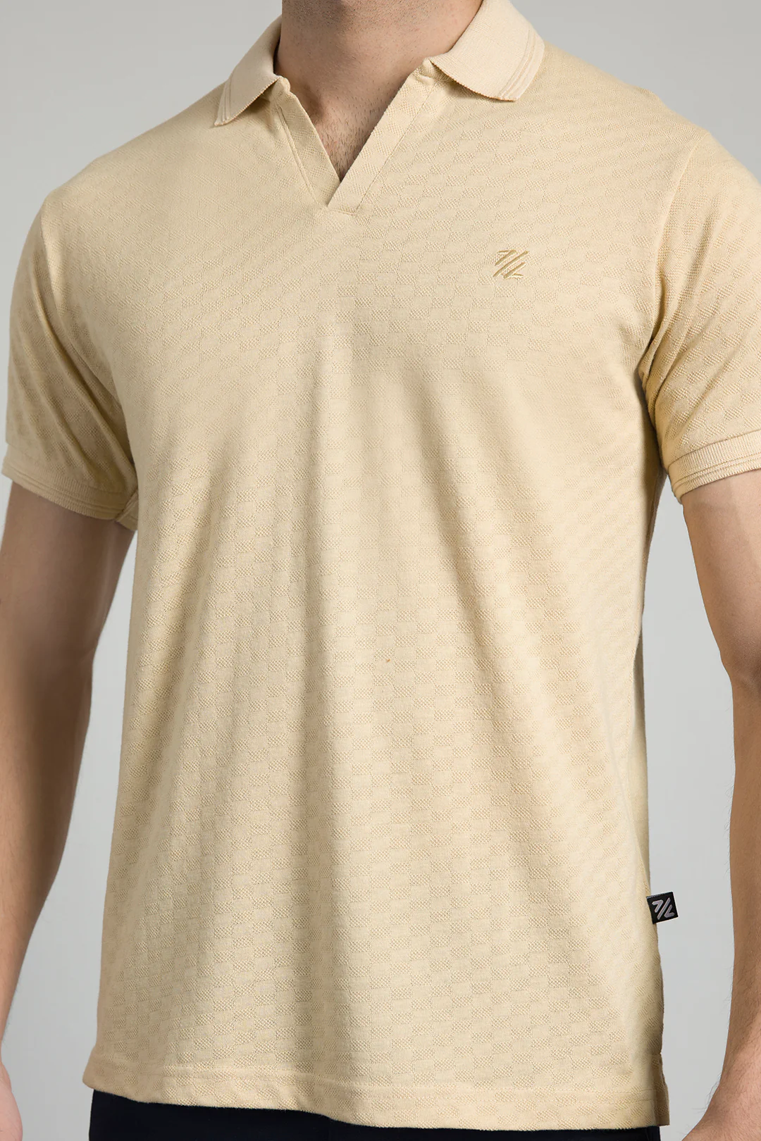 Textured Johnny Collar Polo - 5005 - Image 14