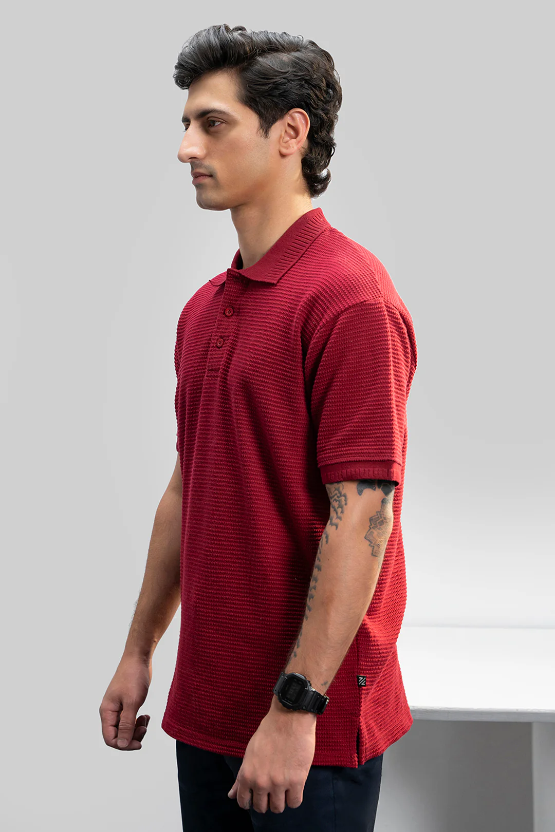 Textured Polo - 5001 - Image 4