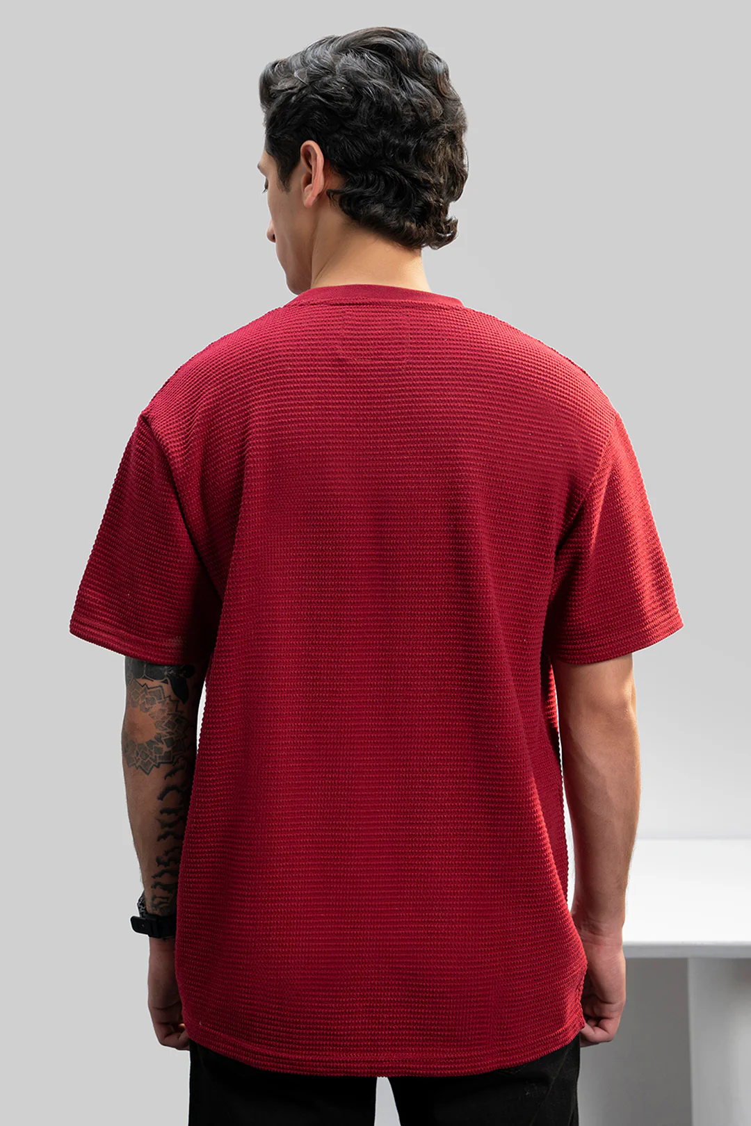 Textured T-Shirt - 5001 - Image 8