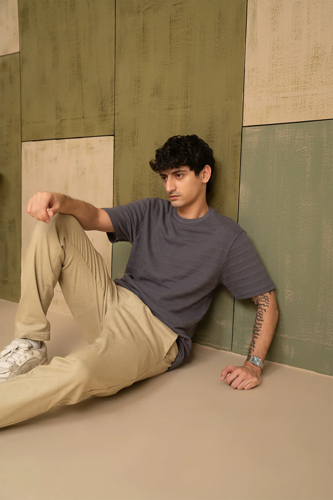 Textured T-Shirt - 5003 - Image 7