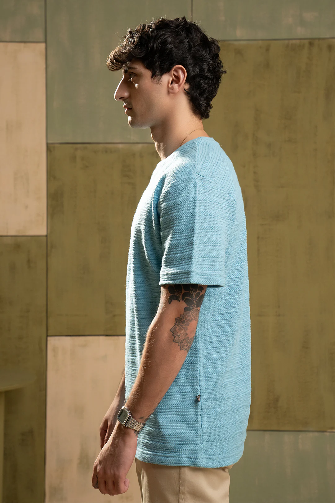 Textured T-Shirt - 5005 - Image 4