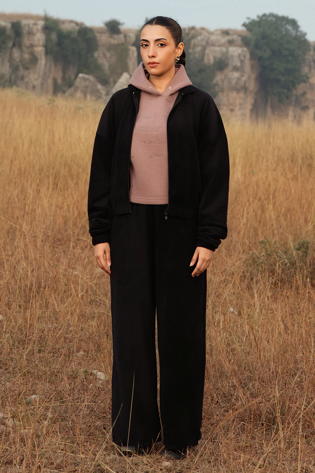 Velour Co-Ord Set Shirt - 5002 - Image 3