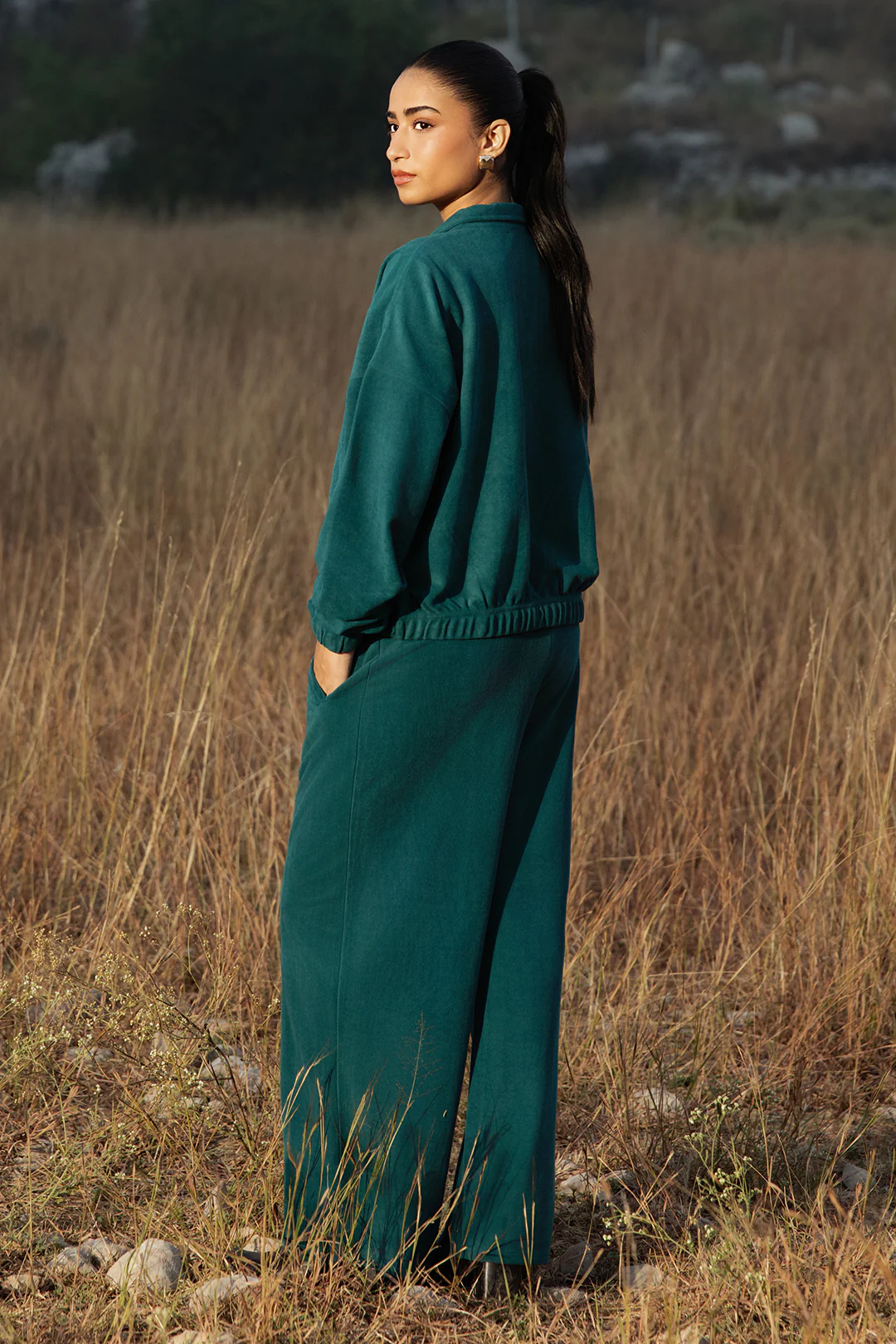 Velour Co-Ord Set Shirt - 5003 - Image 11