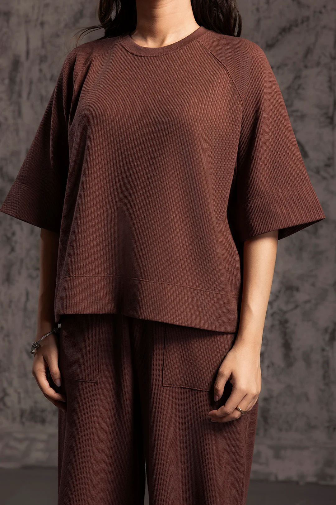 Waffle Knit Co-Ord Set Shirt - 5001 - Image 7
