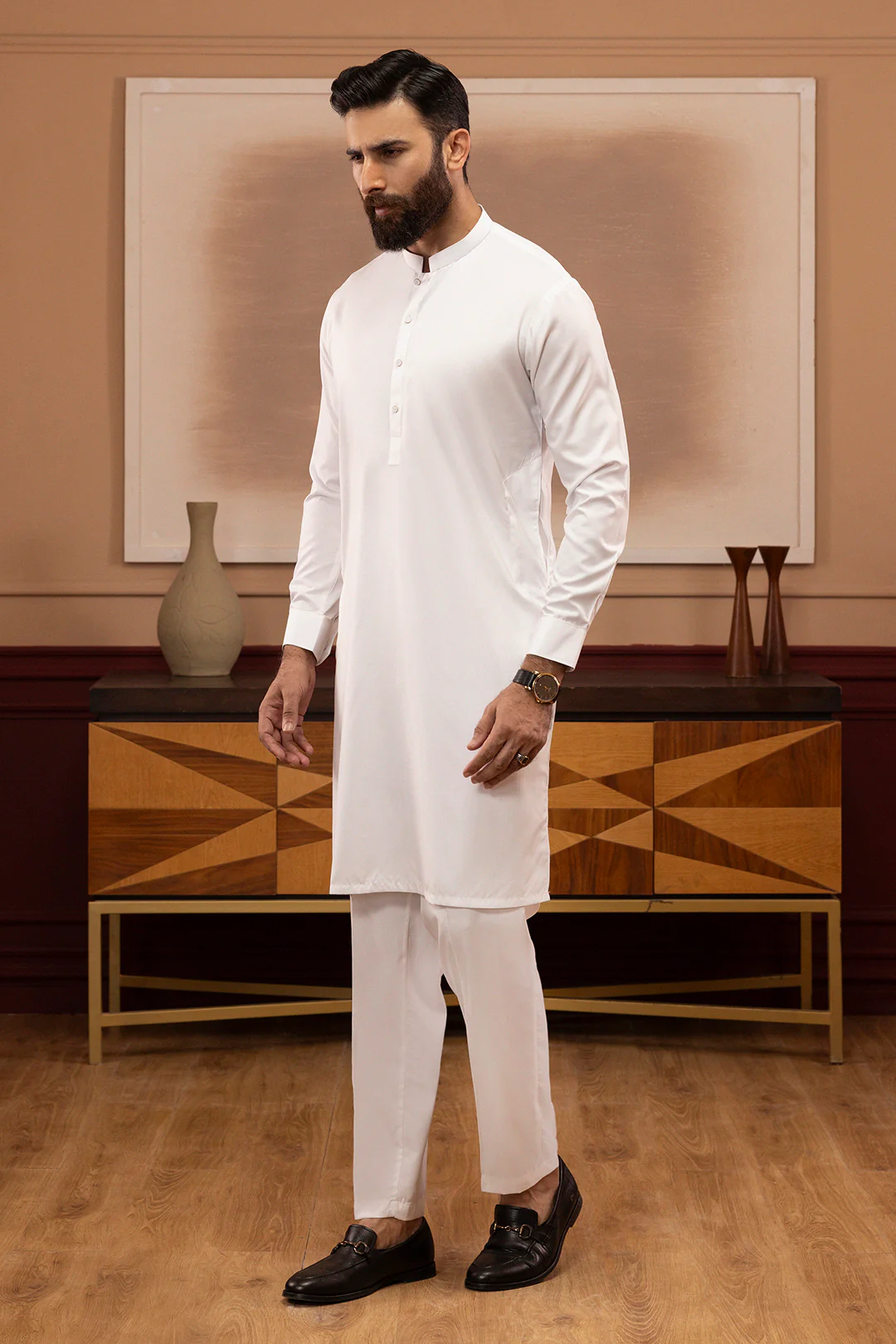 Wash & Wear Kurta Pajama - 2604 - Image 3
