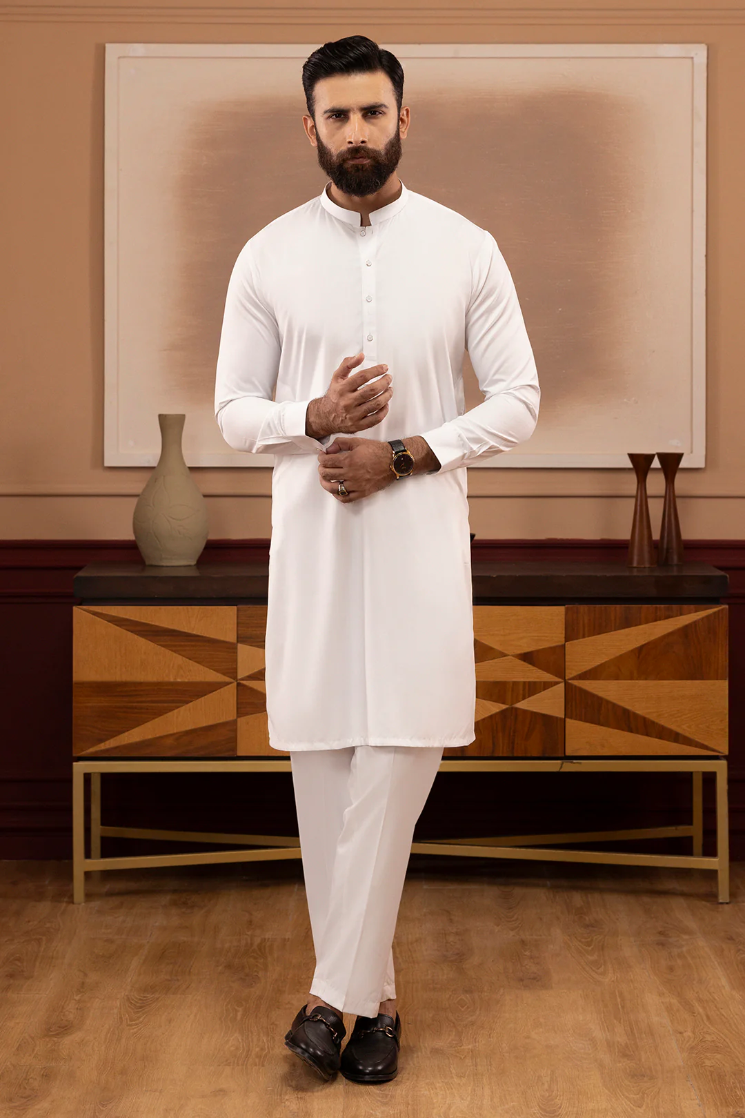 Wash & Wear Kurta Pajama - 2604 - Image 8