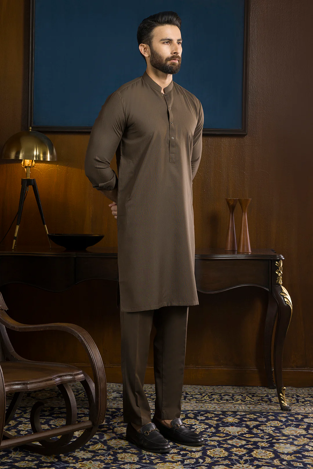 Wash & Wear Kurta Pajama - 0047 - Image 13