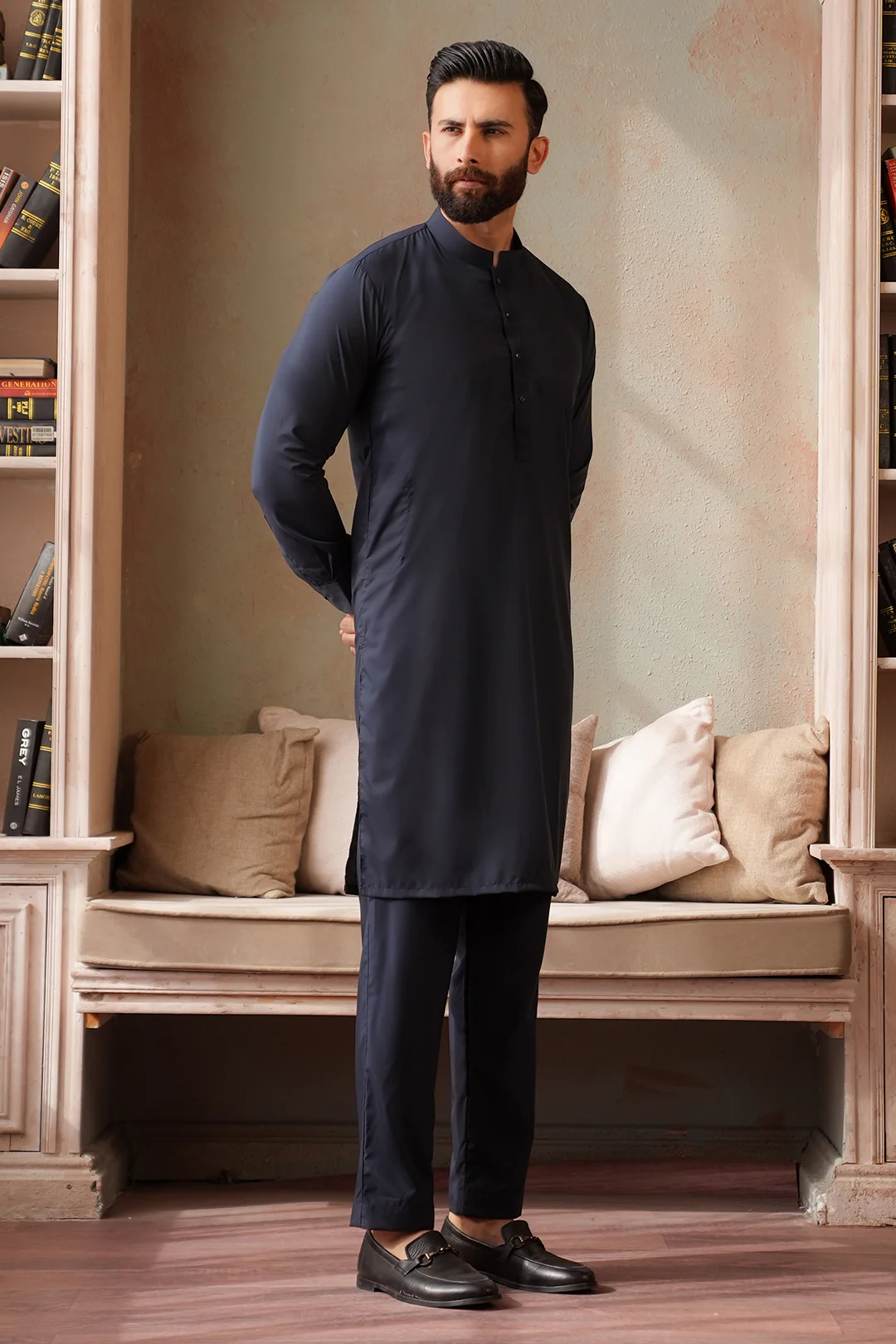 Wash & Wear Kurta Pajama - 2606 - Image 3
